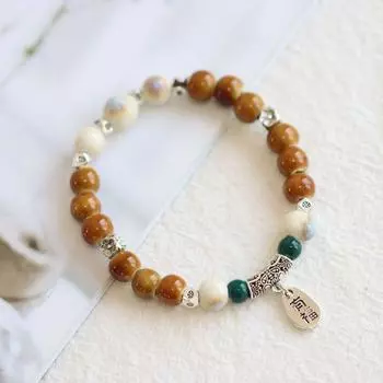 Artsy Jingdezhen Ceramic National Style Student Couple Hairpin Honeycolor is blessed