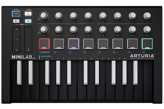 Arturia 25 Key Reverse Keyboard MIDI Keyboard MiniLab MKII INVERTED - чёрный