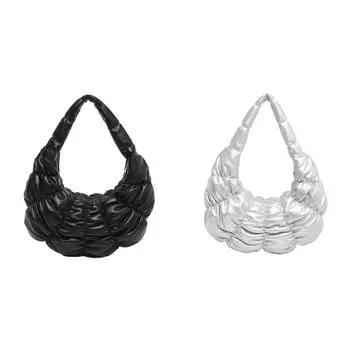 - АРВАЛОЛЕТ Дэмен-Эм?ngetasche Модиш Гро?е Капазит?t PU Handtasche Plissiert