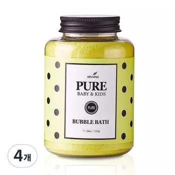 Arvien Pure Bubble Bath для младенцев Пенка для купания увлажняющий кипарис, 320г, 4 шт.