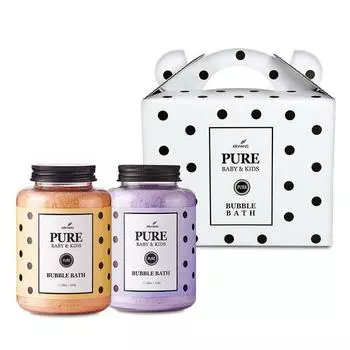 Arvien Pure Bubble Bath Набор из 2 предметов (детская присыпка + белый мускус) пенная ванна, 1 комплект