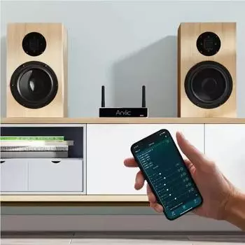 Arylic A30+ беспроводной Bluetooth стерео HiFi усилитель 30 Вт x 2 мини усилитель с TPA3116 многокомнатный стриминг управление через приложение серебряный