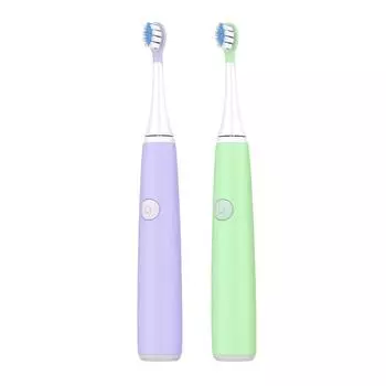 AS51 Мягкая силиконовая зубная щетка для детей электрическая зубная щетка детский набор зубных щеток подарок для детей with 1brush head фиолетовый