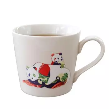 as Marumo Takagi Pottery Panda interaction Mug Coffee cup Stylish Mug Cute Present Mother Birthday present 60th birthday present Popular Christmas