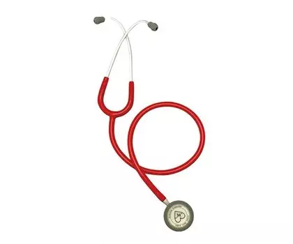 AS ONE Navis VitalNavi Red Stethoscope, Light, Suspended,
