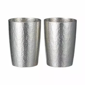 AS ONE Жестяной стакан Belk, маленький набор из 2 шт. 6156-103 серебряный