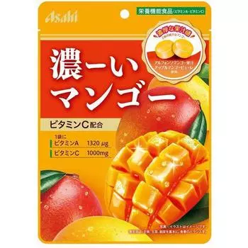 Asahi 80g thick mango Characteristics Alphonso mango juice and apple mango puree are used.Character Characteristics Alphonso mango juice and apple man 1