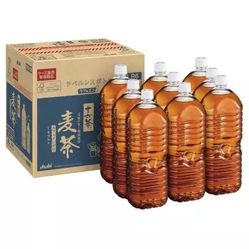 Asahi Beverage Asahi Jurokucha Barley Tea Labelless Bottle 2L x 9 bottles [Tea] [Non-caffeine]