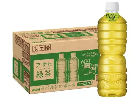 Asahi Beverages зеленая бутылка без этикетки 630 мл x 24 бутылки Asahi Tea
