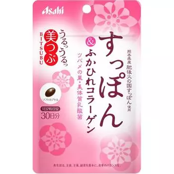 Asahi Bitsubu Suppon & Shark Fin Collagen 60 зерен Ложки Тоник Ложки 1 set