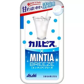 Asahi Calpis x Mintia BreezeCharacteristics: A large tablet (approx. 0.75 g per tablet) with the s Characteristics: A large tablet (approx. 0.75 g pe 1