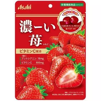 Asahi Dark strawberry 84gDark-tasting candy: Tochiotome fruit juice, strawberry powder, and Tochiot Dark-tasting candy: Tochiotome fruit juice, strawb 1