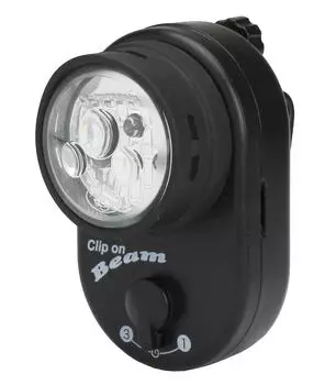 Asahi Denki Kasei Smile Kids Велосипедный фонарь 3LED с зажимом для передней корзины, черный AKU-4304