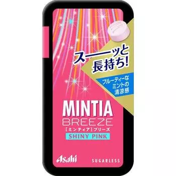 Asahi Еда и здоровье Minty Breeze Shiny Pink 30 шт. [Кондитерские изделия 1 шт.]. Большие мятные таблетки с длительным ощущением прохлады. 1