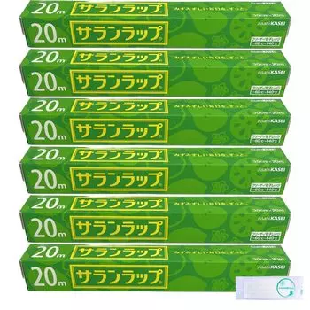 Asahi Kasei Home Saran Wrap Food Packaging Wrap Film Regular 30cm x 20m x 6 pieces official wet sheet [Activity included]