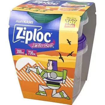 Asahi Kasei Ziploc Screwlock Toy Story 300&730ml