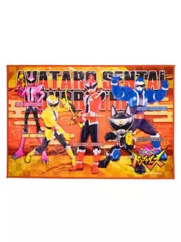 Asahi Koyo Bustaro Sentai Don Brothers Leisure Sheet Picnic Mat S Size Red W60 x H90cm Approx.