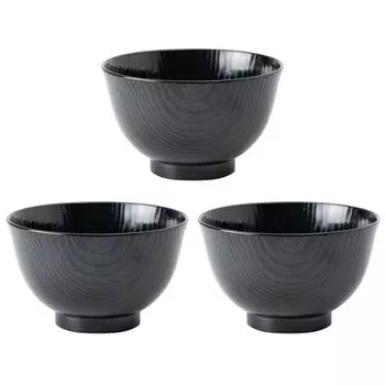 Asahi Koyo Feather Полностью деревянный набор для чернил из миски и микроволновой печи Сделано в мисках, зерно, цвет, 3, безопасно, Япония, AZ23-10