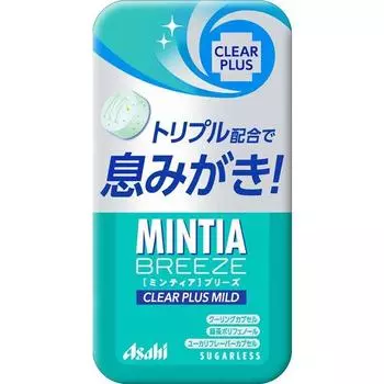 Asahi Mintia Breeze Clear Plus Mild 30 capsulesCharacteristicsA large mint tablet that refreshes th CharacteristicsA large mint tablet that refreshes 1