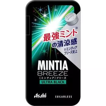 Asahi Minty Breeze Ultra Black 30 зеренХарактеристики Большие мятные таблетки с восхитительным мятным вкусомХарактеристики Большие мятные таблетки с восхитительным мятным вкусом 1