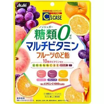 Asahi Seeds Case Sugar 0 Multivitamin Throat LozengesCharacteristics: Sugar-free throat lozenges c Characteristics: Sugar-free throat lozenges conta 1