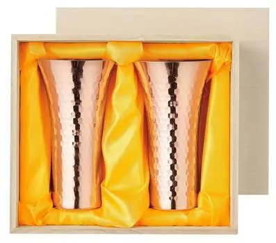 Asahi Specialty Copper Cup Pure Copper Beer Cup 380ml 2PC Set Gift Set Gift Package Specifications