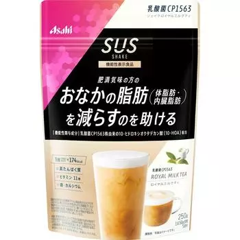 Asahi SUS Lactobacillus CP1563 Shake Royal Milk Tea 250 г Диета Функциональные продукты Диета 1 set