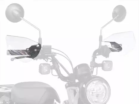 Asahi Windshield Knuckle Visor Shockproof Acrylic in Japan CT125 Hunter Cub Clear (AF ASAHI) Resin/Made (2BJ-JA55/ 20-) M6-01