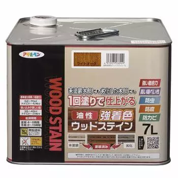 Asahipen Strong Color Wood Light For Outdoor Wood 1 High Mildew Insect Сделано в Японии Краска, масляная морилка, 7 л, дуб, масляная основа, дерево, защита,