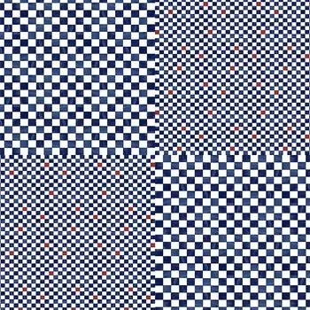 Asakura Senfu Furoshiki 96 x 96 см Asakura Senfu Супер водоотталкивающий материал Furoshiki Nagare с клетчатым узором полотняного переплетения - прибл.. 1-8