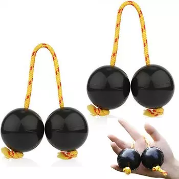 Асалато Патика Народный Инструмент Перкуссия Батика Маракасы Перкуссия 2 Штуки (черный)