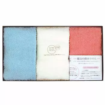Asano Twisted Fluffy Face Wash 3 шт. 3 цвета 35 x x 6 см пряжа, Baby Mom & 5003-0040, 19,5 (коробка)