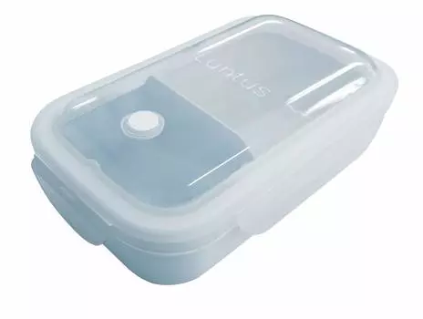 Asbel Bento Lunch 1 Leak 1 Lantus Ag Antibacterial 500ml Box, Box, Tier, Slim, Microwave/Dishwasher Safe, Proof, Freezable, Tier, WTL-500 Blue,