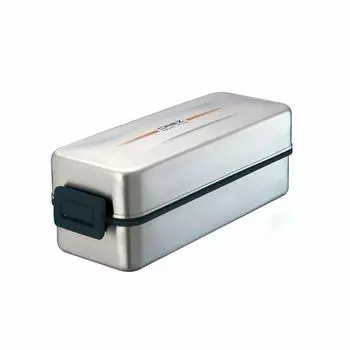 Ланч-бокс Asbel 2 яруса 870 мл Kurez с сумкой из нержавеющей стали 3610 SS-T870L