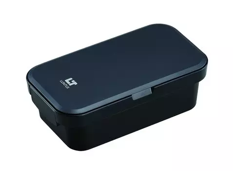 Asbel Lunch Box Lantus Width x Depth x Height Black with bag WS-800C 21.1cm 11.6cm 6.8cm