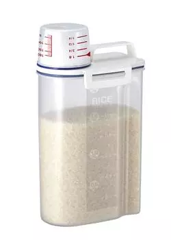 Asbel Rice Tightly Airtight Rice Refrigerator Maintains Freshness A7509 Pot, Sealed, Pot, Storage, 2kg, White,