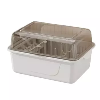 Asdays Baby Bottle Rack Drying Box Storage Drying Protective Pulse Prevention Hygiene Cover Included Drying Easy to Wear Big Capacity Gift (коричневый) коричневый