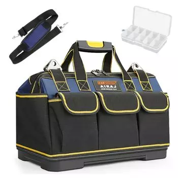 Asdays Tool Large Tool Tool 16 Плечевой ремень для использования в автомобиле 36 x 20 x 26 Коробка, Вместимость, Коробка, Сумка, Большая, Портативная, Карманы, Водонепроницаемая, В комплекте, (17