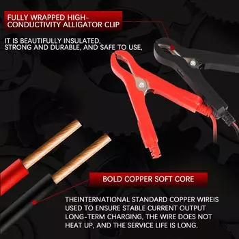 ASE адаптер кабель автомобильный автоматический плавающий зарядное устройство множественная защита для мотоцикла газонокосилка 6V 12V переключатель интеллектуальное зарядное устройство для аккумулятора чёрный