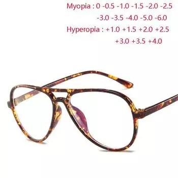 Асферические овальные очки с одной линзой для коррекции зрения для близорукости, очки для женщин с оправой кошачий глаз для близорукости 0 -0,5 -0,75 до -6,0 0