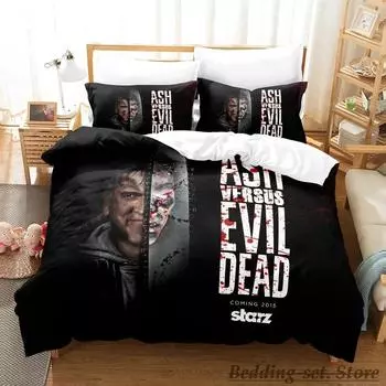 Ash VS Evil Dead Bedding Set Single Twin Full Queen King Size Bed Set Aldult Kid Bedroom Duvetcover Sets parure de lit 70x133cm 2pcs