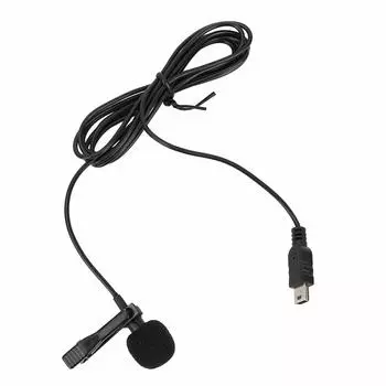 ASHA Mini Mini USB Stereo External Microphone Professional Microphone with Clip Plug Play for Microphone, Camera/PC Computer/Laptop
