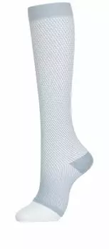 ASHIKA Stockings Eyelet Toeless (Light Gray, M)