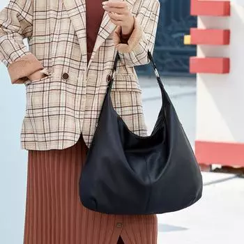 Ashioup женская большая сумка, винтажные сумки из искусственной кожи для женщин, сумки-хобо, сумка на плечо с застежкой-молнией темно-синий