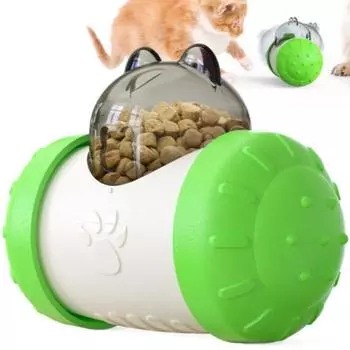 Ashwolf Pet Swing Roly Poly Snack Ball 146 x 77 x 109 мм, зеленый, 1 шт.