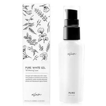 asiam Pure White Gel 50 г, для чувствительной кожи с акне, квазилекарство [отбеливание, увлажнение, уход, без добавок, для кожи, гель «все в одном»]