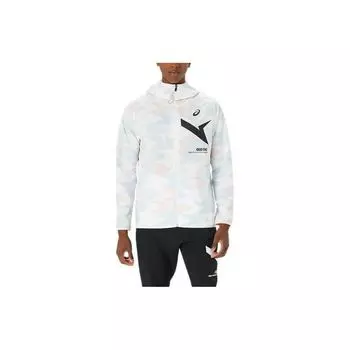 Asics A-I-M Stretch Cross Graphic Hoodie Jacket Unisex Outerwear Bright-White 2031E532-100
