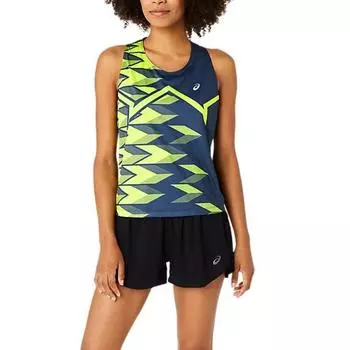 Asics Actibreeze Удобный дышащий влагоотводящий жилет без рукавов с круглым вырезом для женщин, топы, черный цвет 2012D094-400 XL