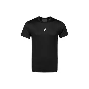 Asics Breathable Comfortable Round Neck Sports Short Sleeve T-Shirt Men Tops Black 2031E116-001 M
