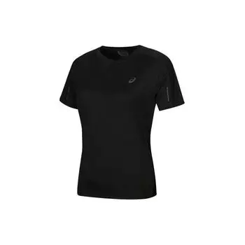 Asics Comfortable Breathable Soft Quick-Dry Short Sleeve T-Shirt Women tops Black 2012C833-001 L